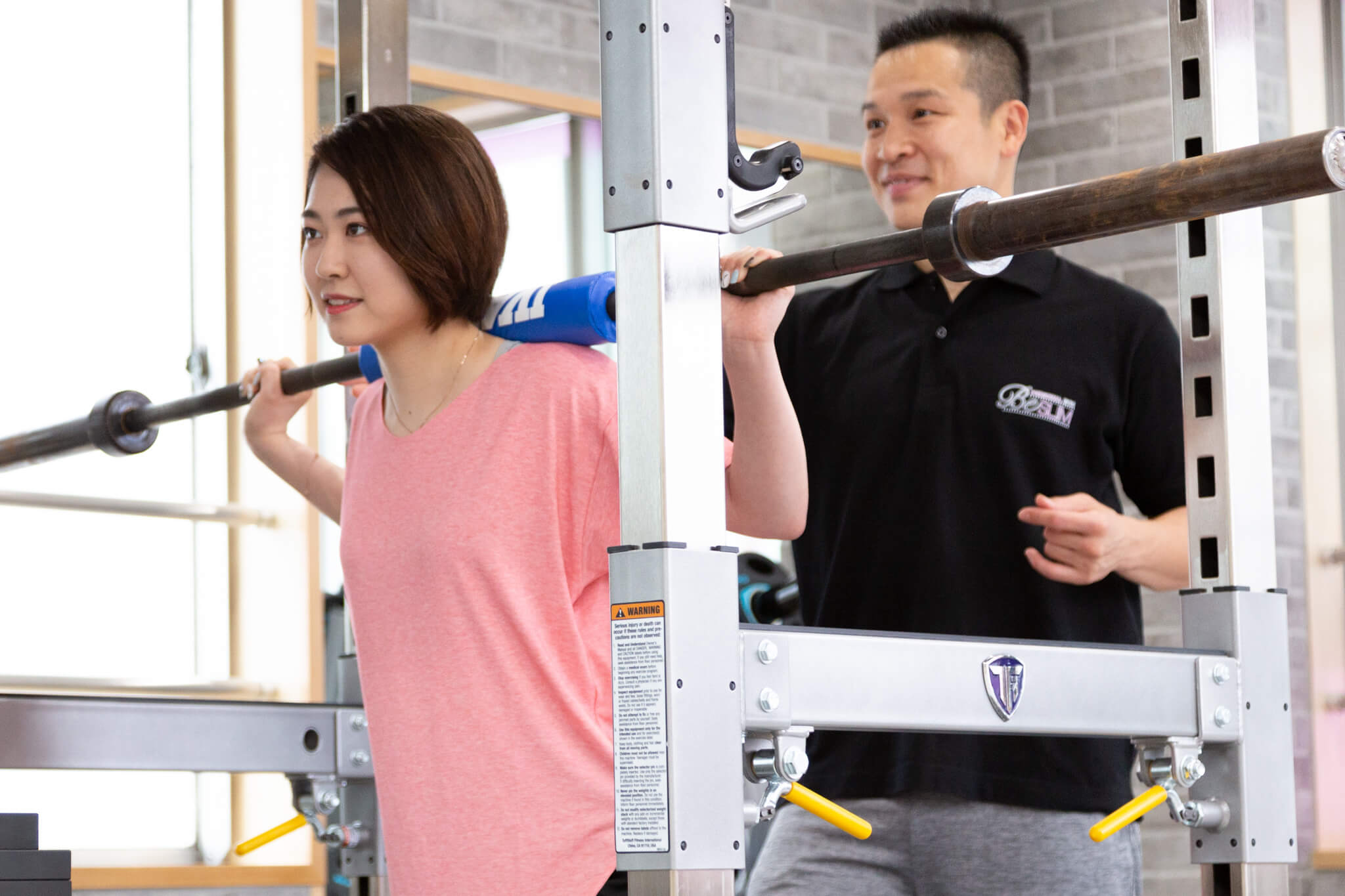 BeSLIMでパーソナルトレーニングを受けている女性